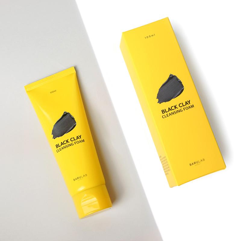 BARULAB - Mousse Nettoyante Purifiante – Argile Noire (100 ml)
