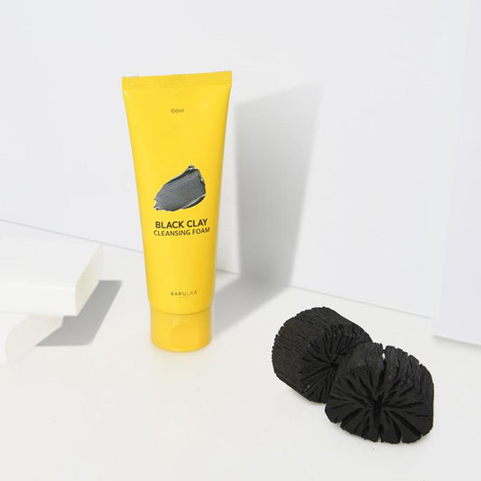 BARULAB - Mousse Nettoyante Purifiante – Argile Noire (100 ml)