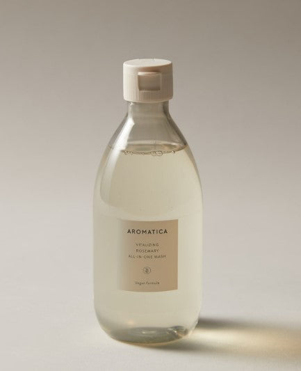 AROMATICA - Gel Douche Vitalisant Douceur – Huile essentielle Romarin  (300 ml)